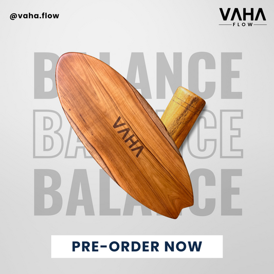 VAHA Classic 101 Roller Balance Board With Adjustable Stoppers
