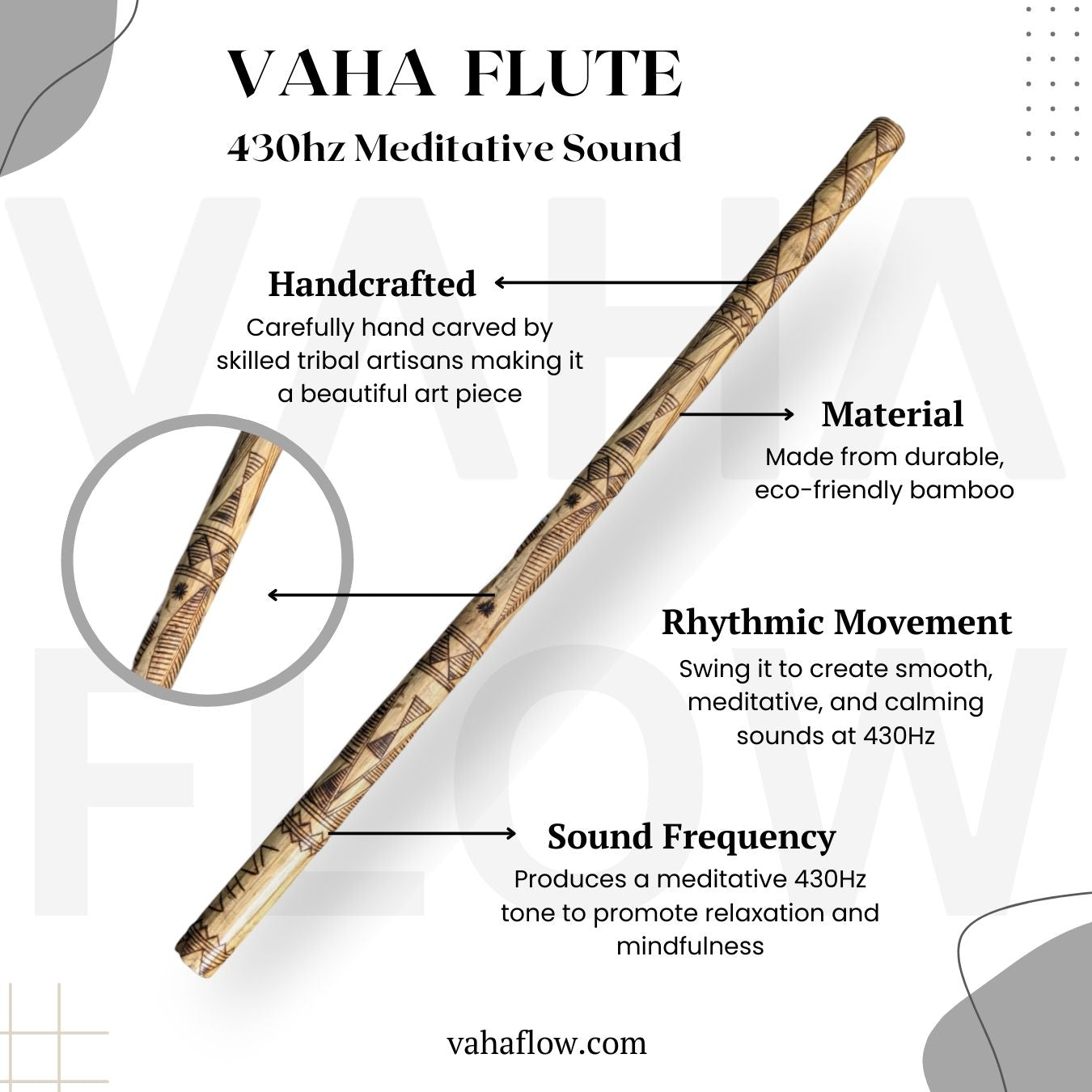 VAHA Flute - Active Meditation Swinging Flute